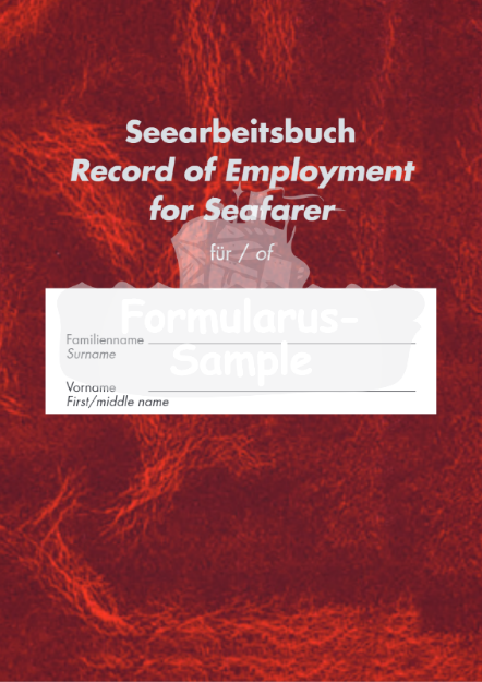 Record of Employment / Seearbeitsbuch